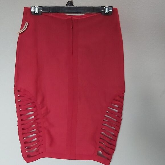 4 for $20 Red Skirt with strap sides - Picture 4 of 6